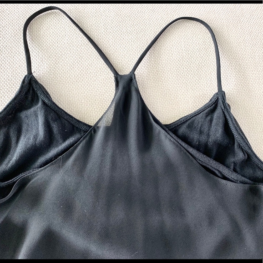EXPRESS SOFTEST CUTEST MATTE BLACK RACERBACK TOP - Picture 4 of 7